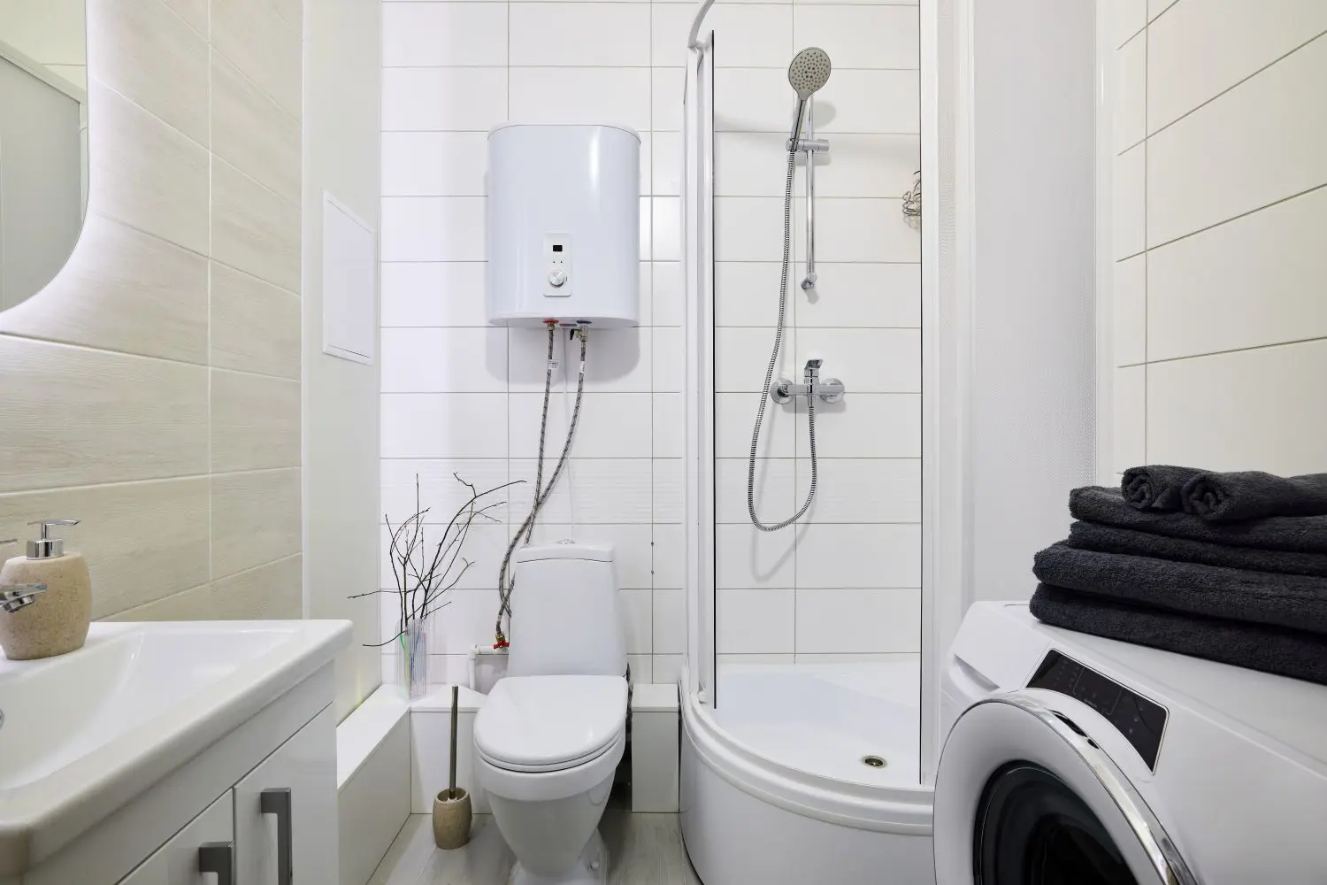 family bathroom with water efficient products