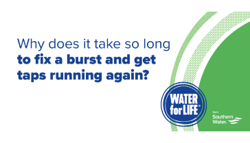 Thumbnail for a video explaining why it takes so long to fix a burst and get taps running again